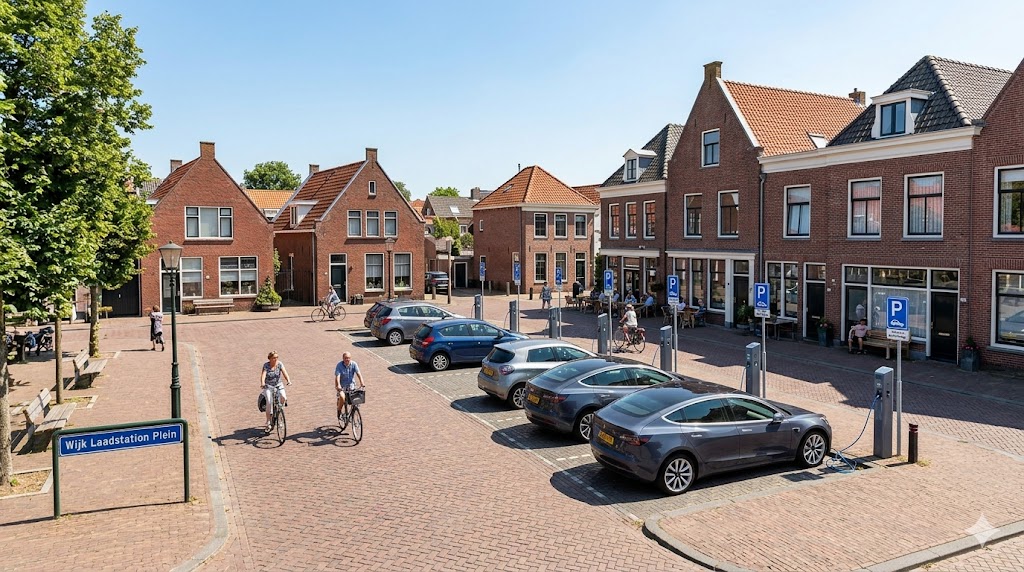 EV charging op een Nederlands laadplein